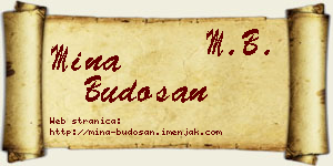 Mina Budošan vizit kartica